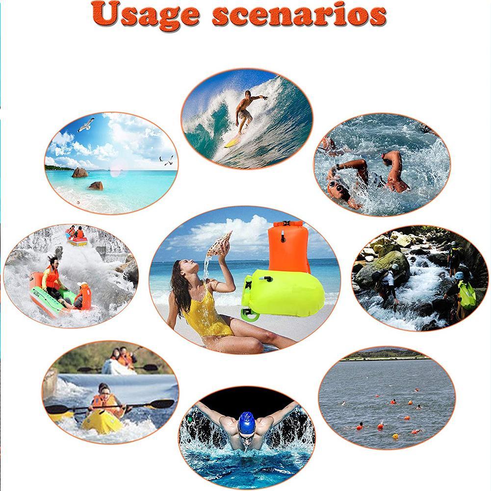 ทุ่นลอยน้ำสำหรับว่ายน้ำในน้ำเป - Swim Buoy Open Water บทวิจารณ์และราคา