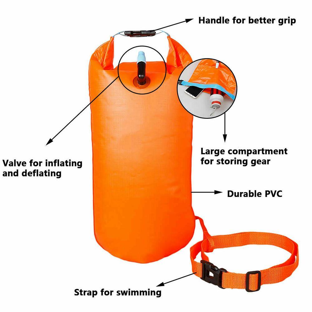 ทุ่นลอยน้ำสำหรับว่ายน้ำในน้ำเป - Swim Buoy Open Water บทวิจารณ์และราคา