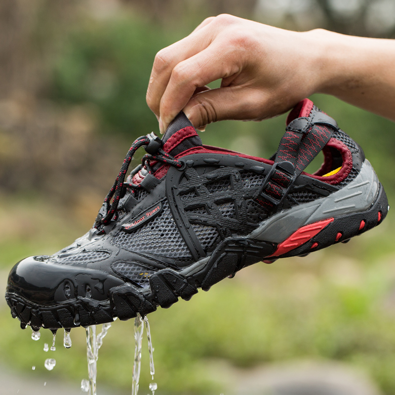 คุณภาพสูงผู้ชายรองเท้าเดินป่าB - Aquatic Sports Shoes บทวิจารณ์และราคา